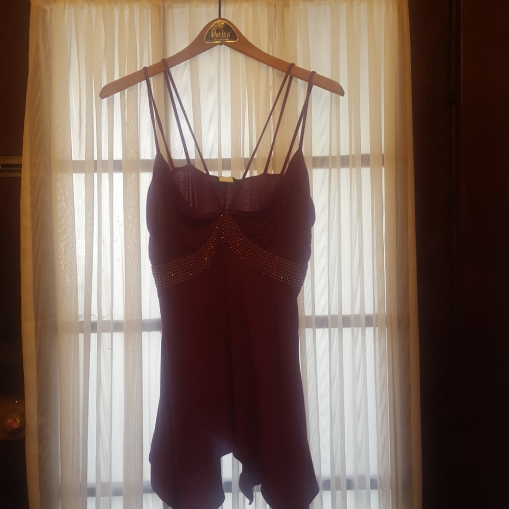 Venus Double Strap Rhinestone Camisole Size L